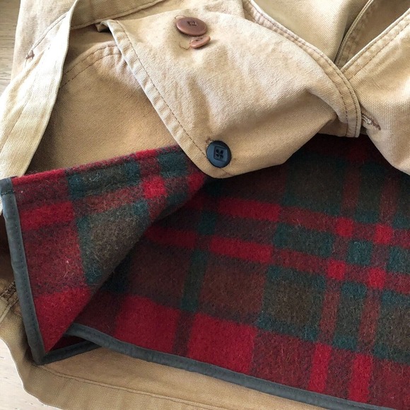 Vintage LL Bean Jacket Men's 2XLT Brown Chore Barn Work Flannel Lined Retro USA - Picture 15 of 15